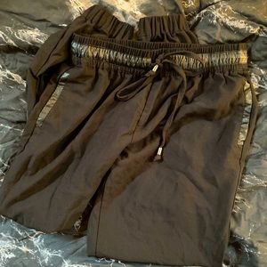 Black business casual joggers